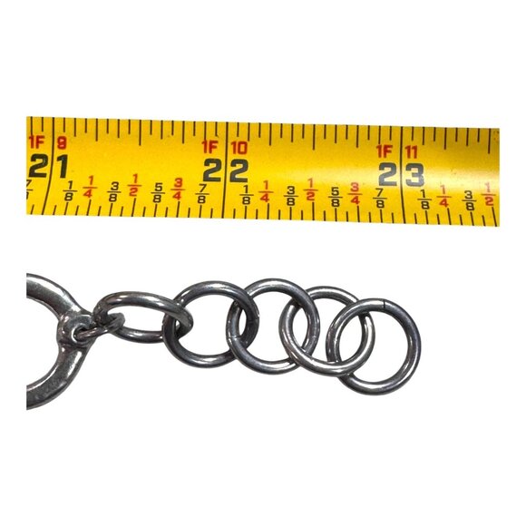 Estate Signed J Jansen Designs Brutalist Silver Plated Statement Necklace Modern - Picture 4 of 14